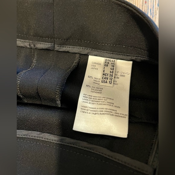 📍🖤Black culotte pants with wrap front – Laurèl – Size 12 (CA/US)🖤52/2 - Picture 3 of 11